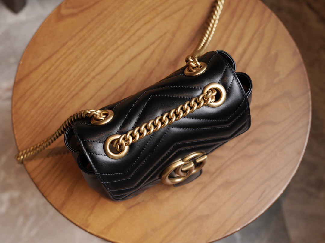 GG MARMONT QUILTED MINI TOTE BAG