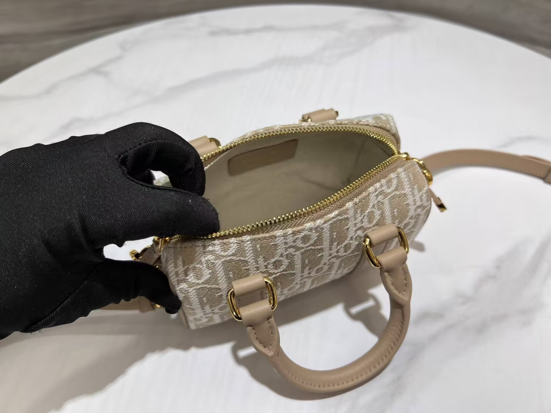 D*or groove 17 bag D*or oblique jacquard 17x10x8cm