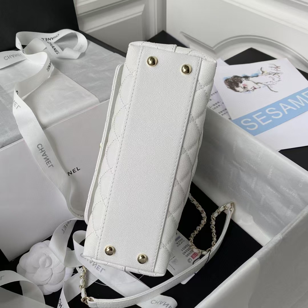 Ch*el coco handle bag a92990 24x10x14cm