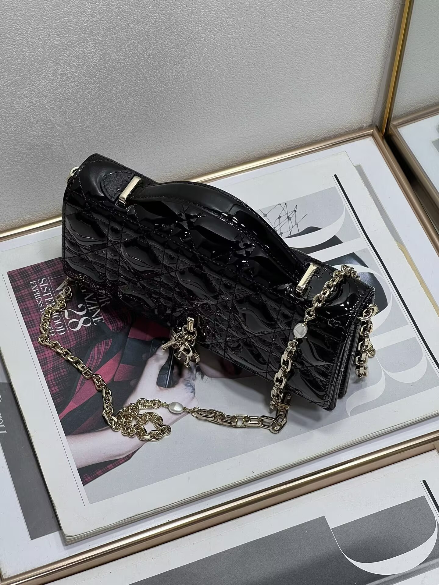 miss D*or mini handbag 21x11.5x4.5cm