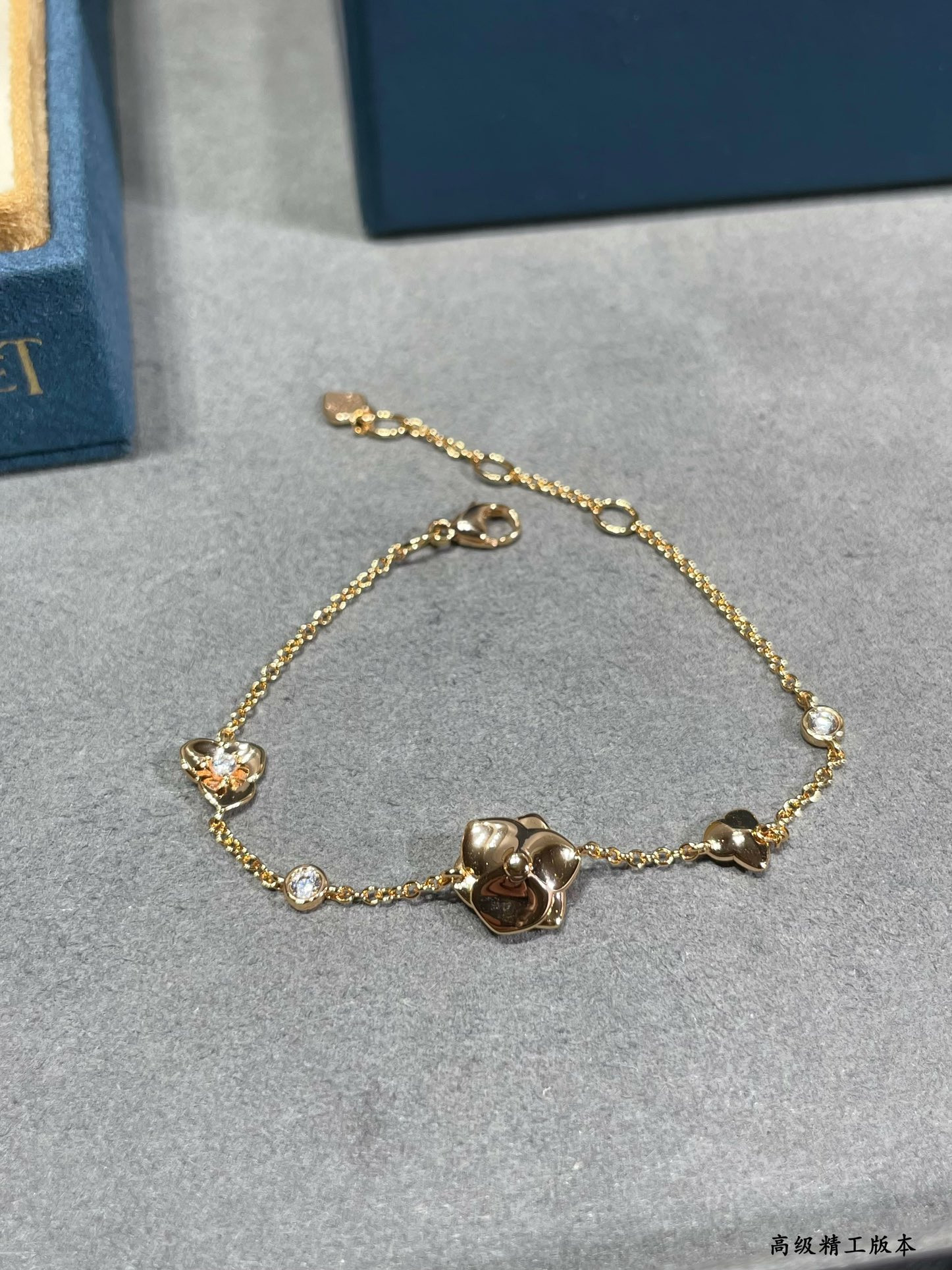 Piaget polished gold flower Bracelet