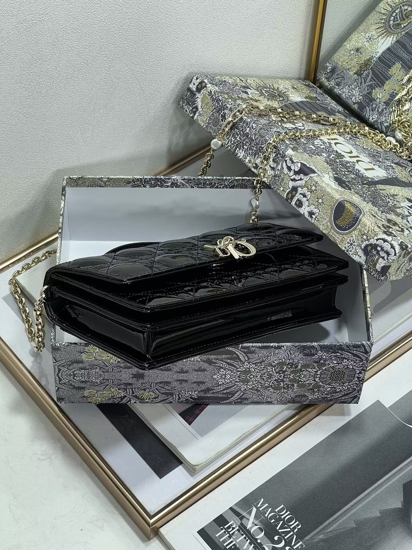 miss D*or mini handbag 21x11.5x4.5cm