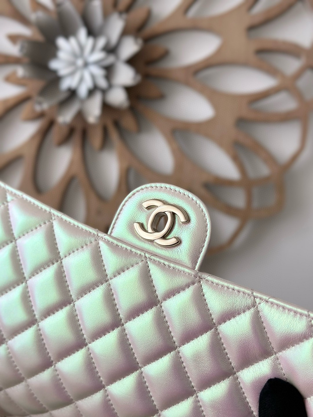 Ch*el classic flap handbag cf 25.5x 15x6cm