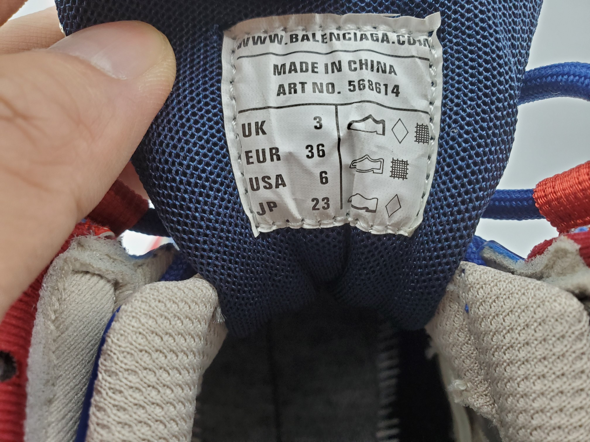 Balenciga Track 2 Blue Red