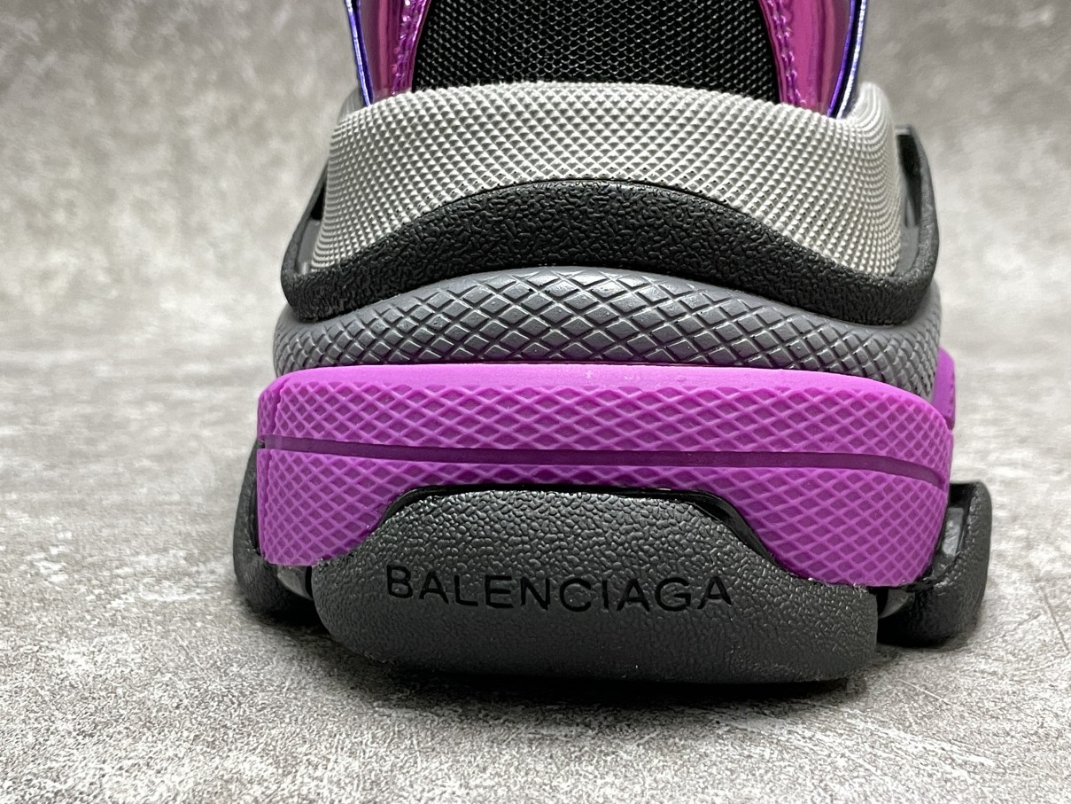 Balenciga Triple S Sneaker Bright Purplish Red
