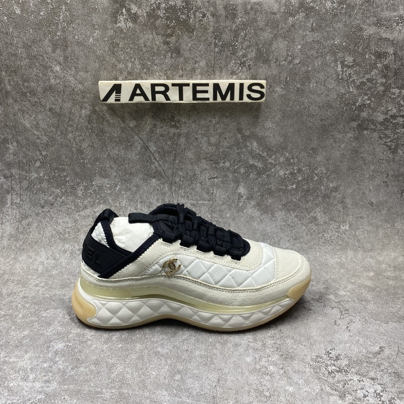 Ch*el white ivory cc sneakers