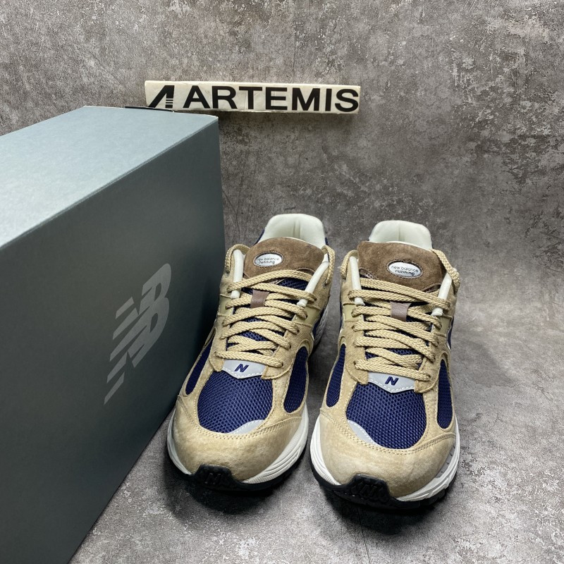 New Balance 2002R Beige Navy Blue