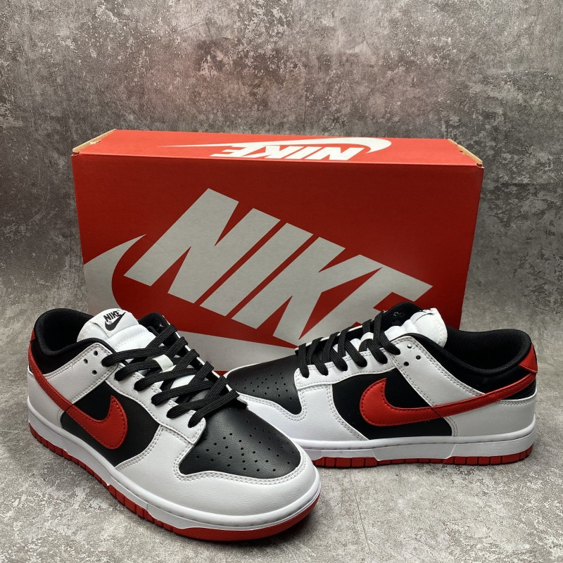 Nike Dunk Low Retro White Black University Red