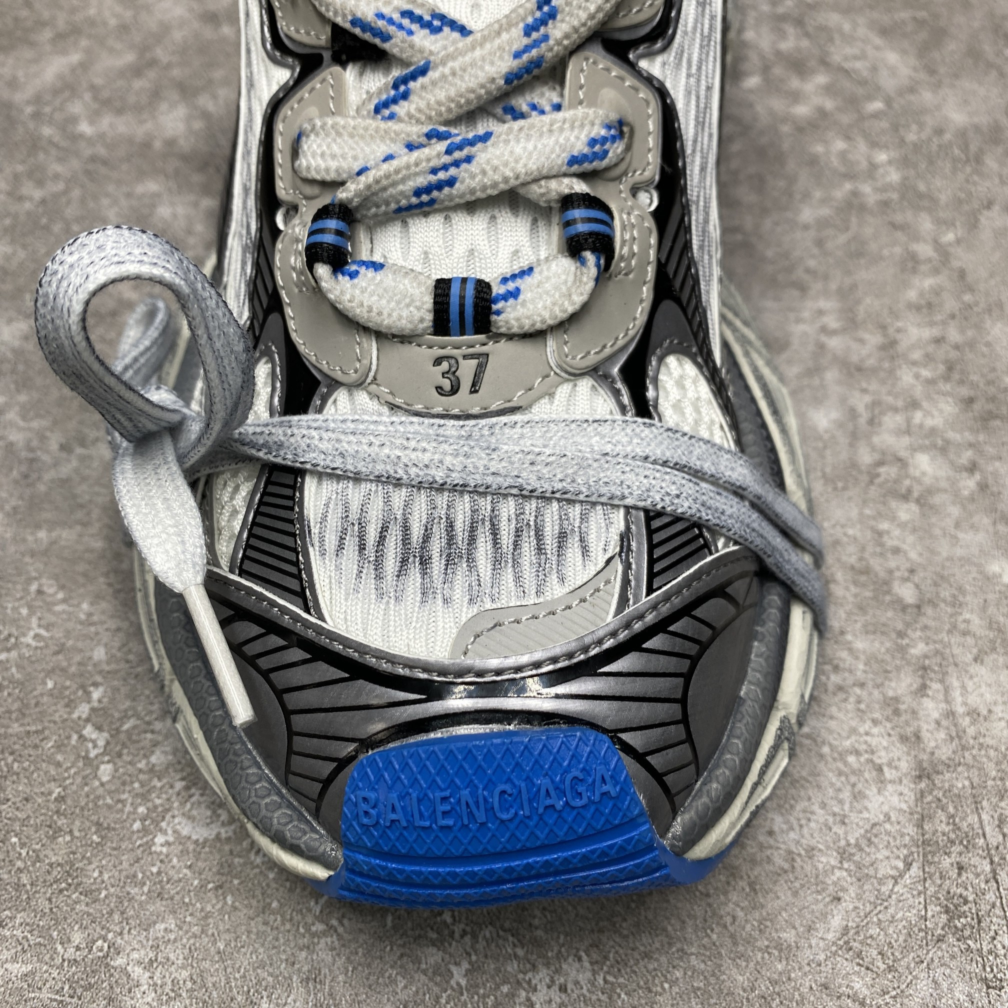 Balenciga 3XL Sneaker White Blue