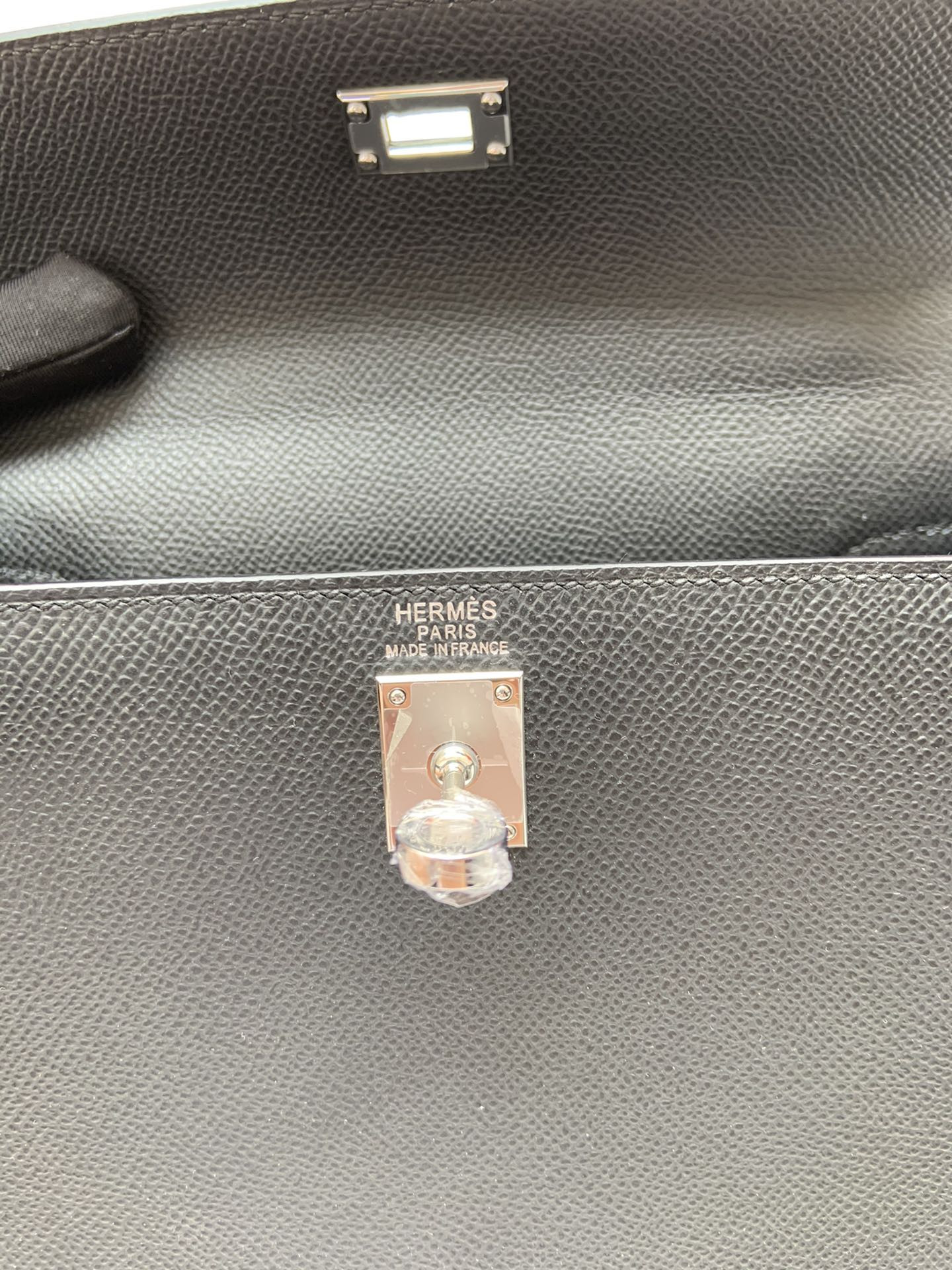 HERMÈS Kelly Silver-tone Hardware 25 28