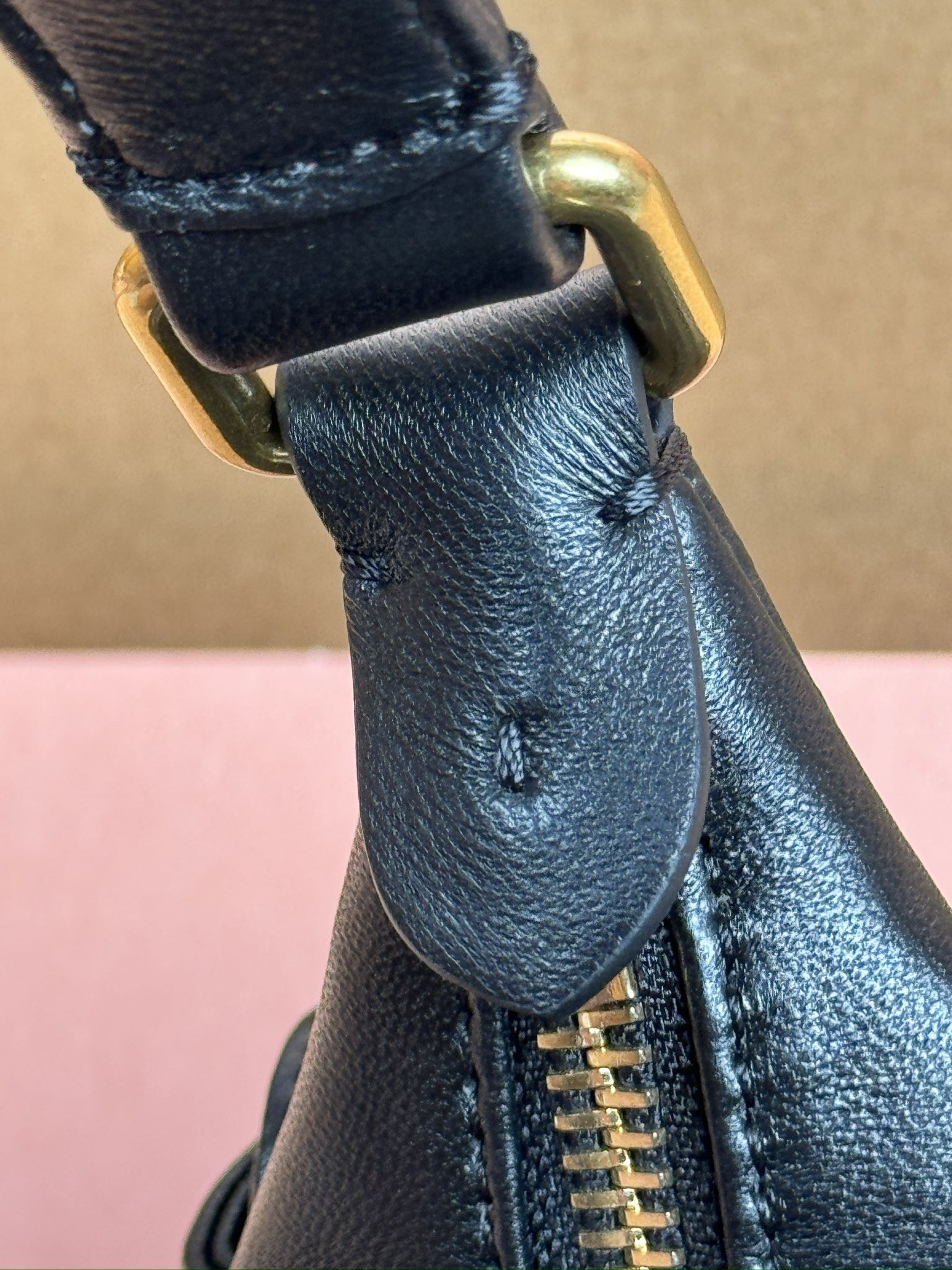 Miu Miu Hobo Nappa leather pocket bag 12x21x6cm