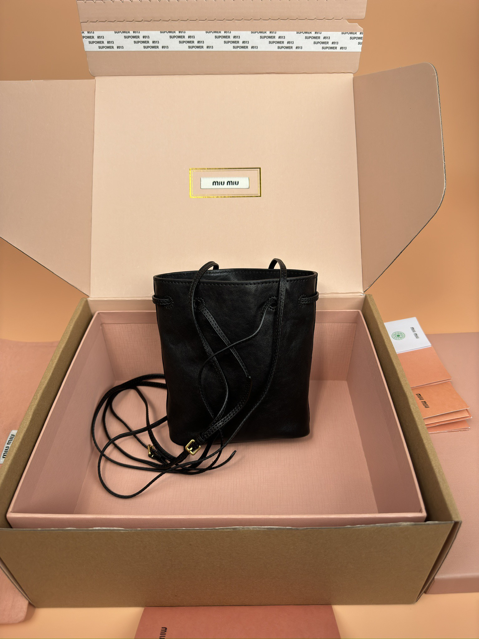 Miu Miu Nappa leather mini bag  17x14x6cm