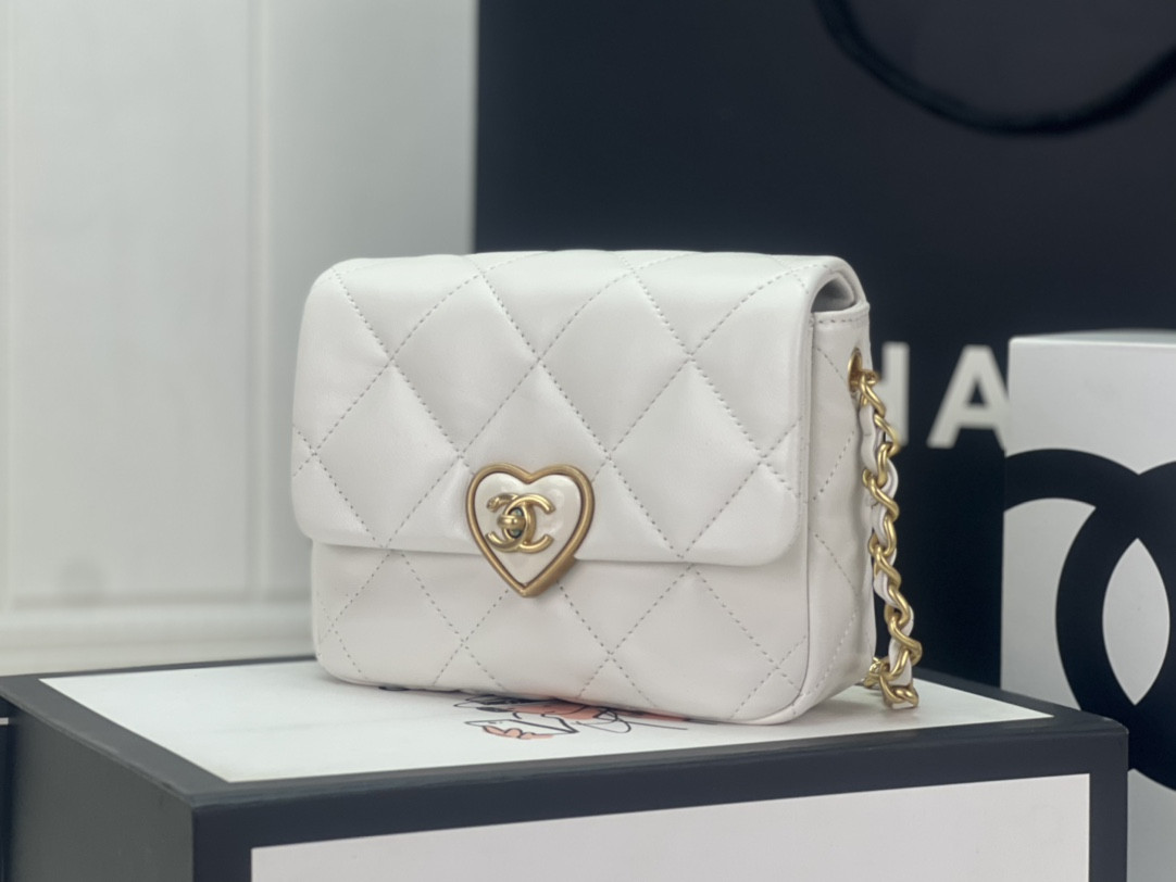 Ch*el flap handbag cf 18x13.5x5.5cm