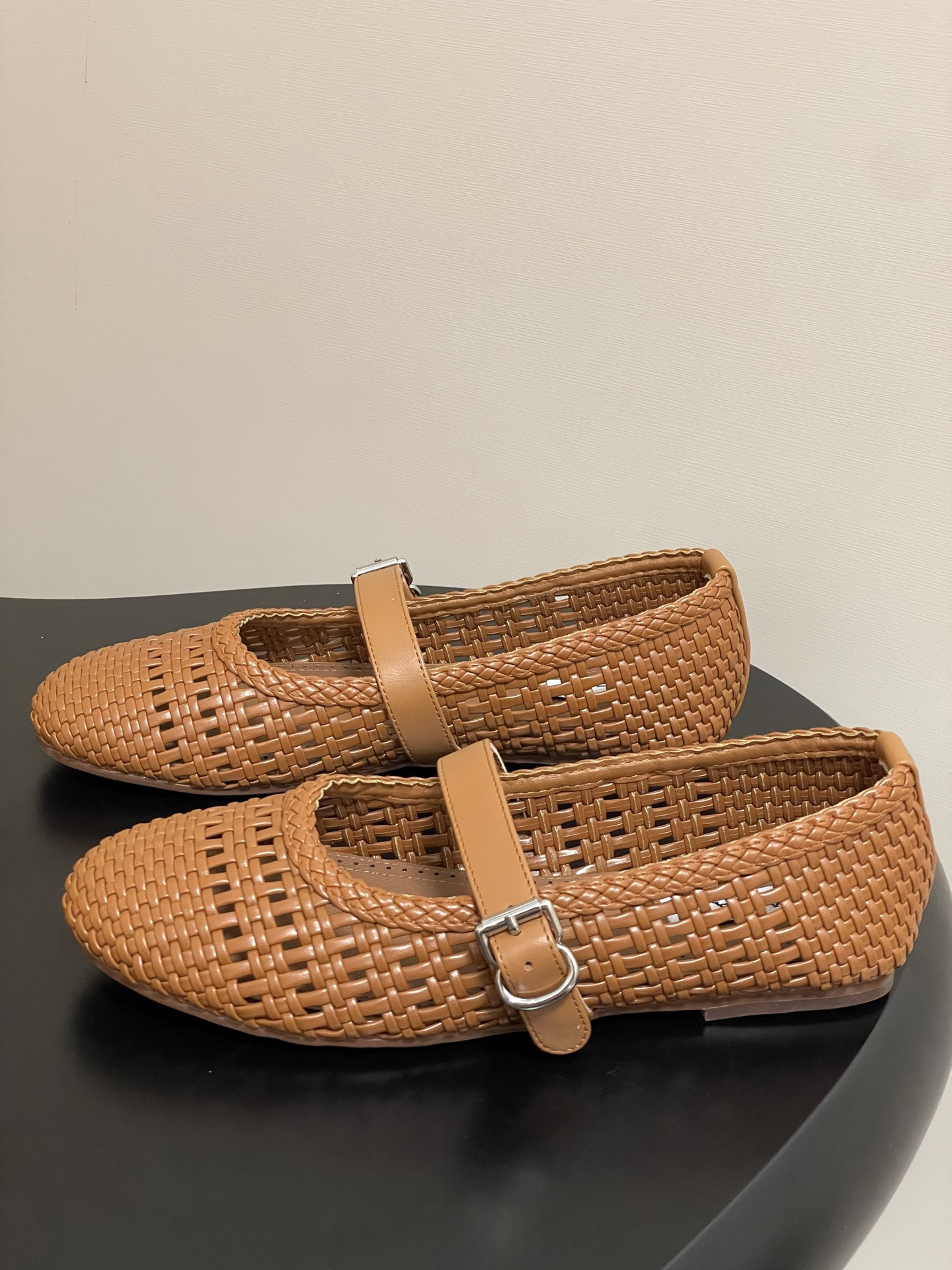 UA Alaïa Hollow Woven Mary Jane Flats(Customized Size 7-10 days production time)