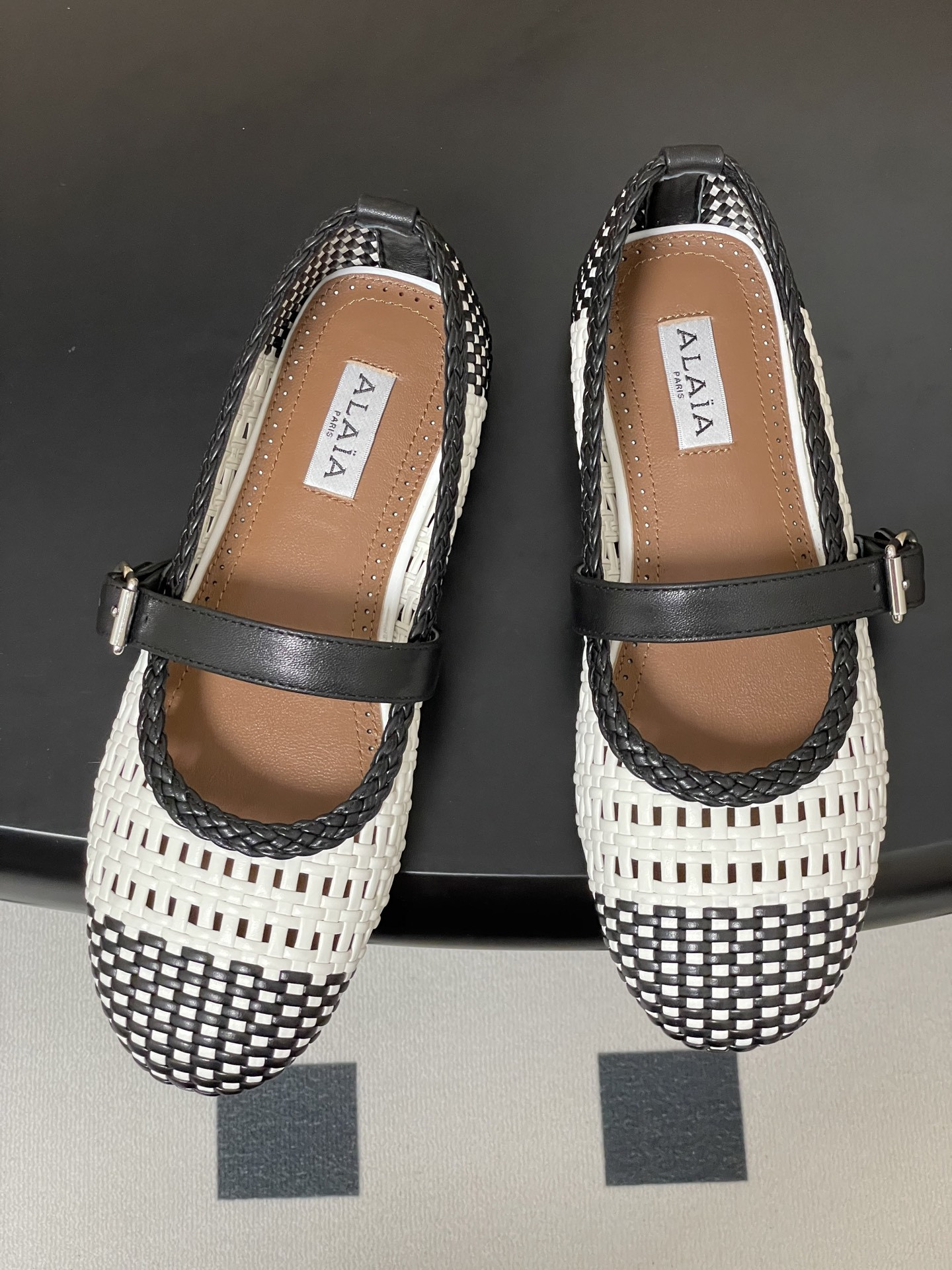 UA Alaïa Hollow Woven Mary Jane Flats(Customized Size 7-10 days production time)