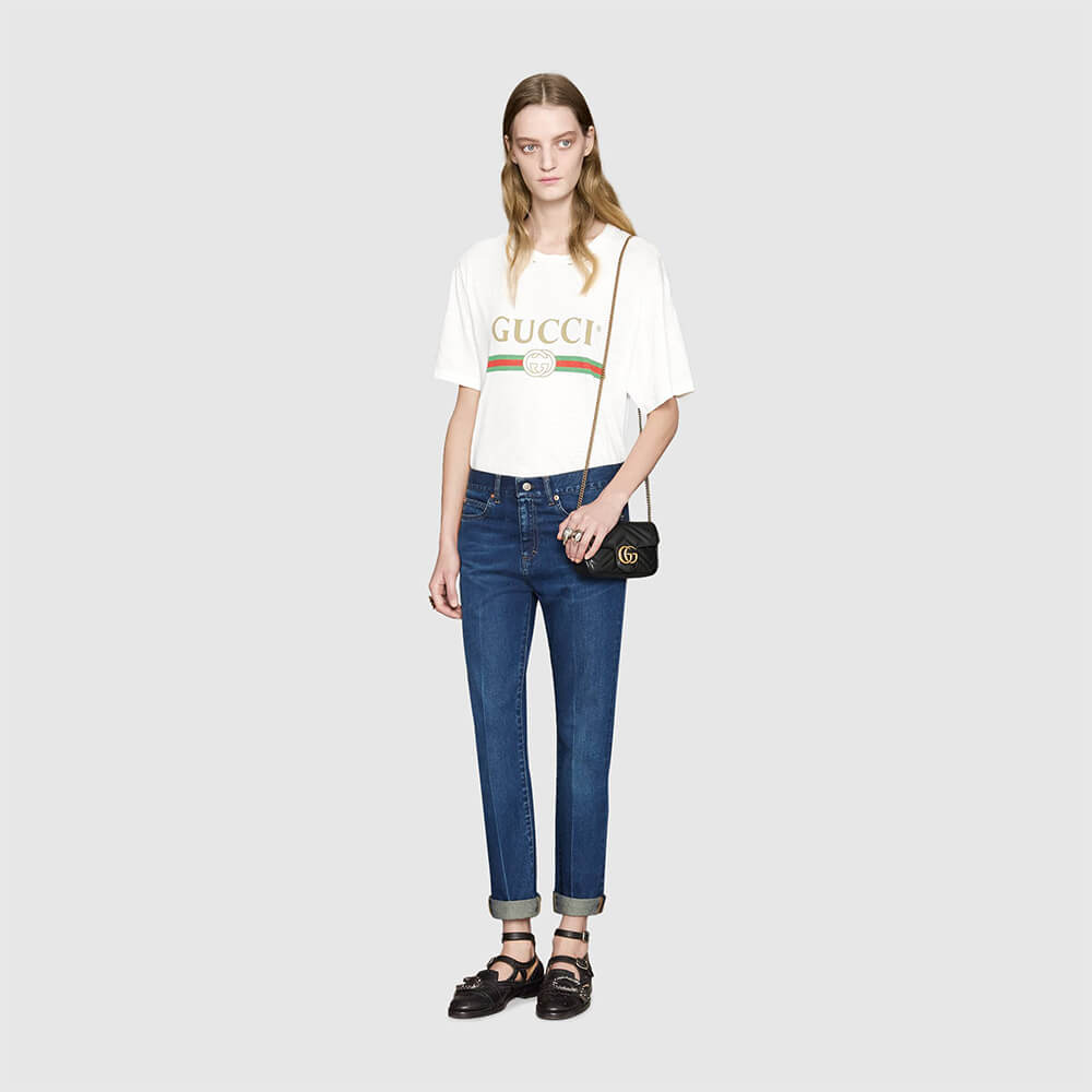 gg marmont matelasse leather S*per mini bag