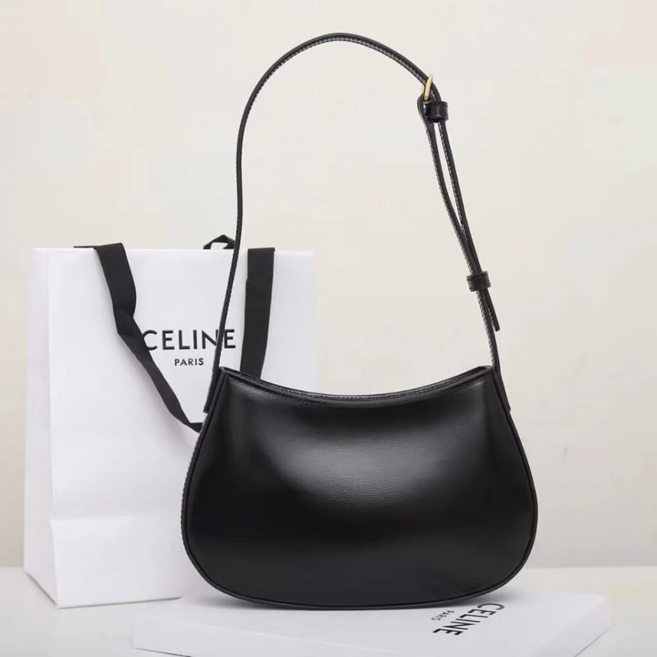 Ce**e medium tilly bag in shiny calfskin