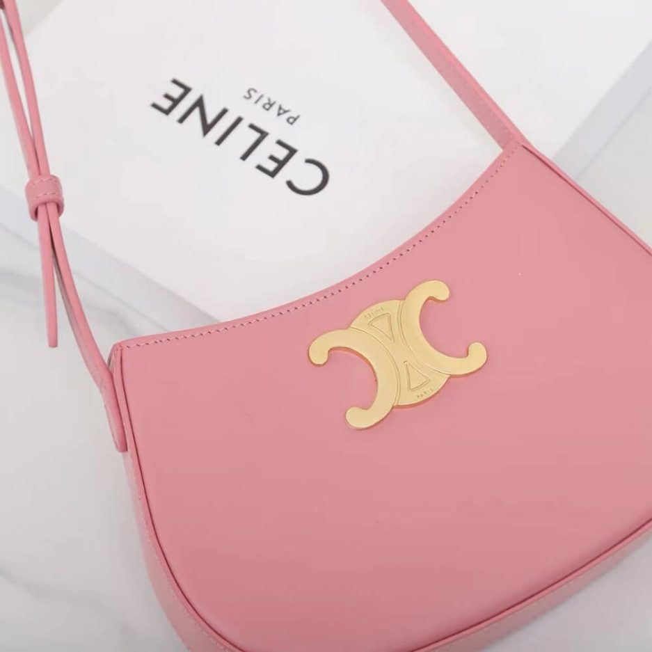 Ce**e medium tilly bag in shiny calfskin