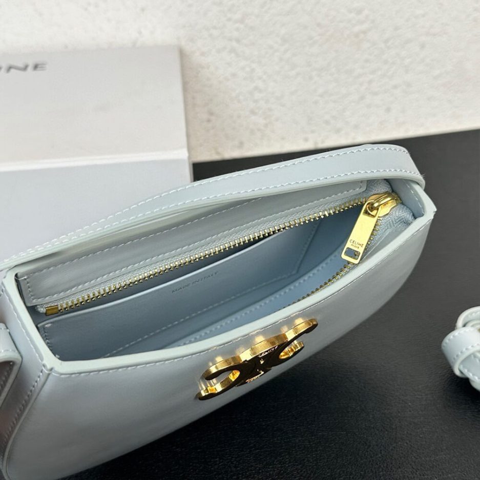 Ce**e medium tilly bag in shiny calfskin