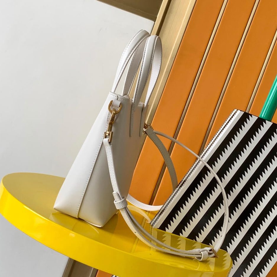 MINI TOY SHOPPING SAINT LAURENT IN BOX LEATHER