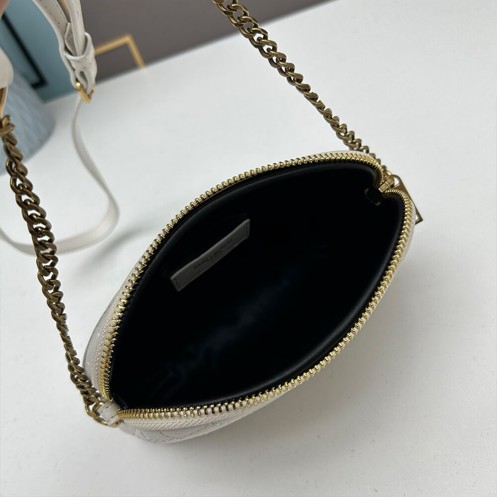 YSL Gaby zipped pouch in quilted lambskin