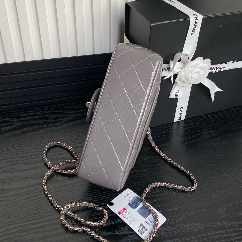 Ch*el mini classic handbag with top handle