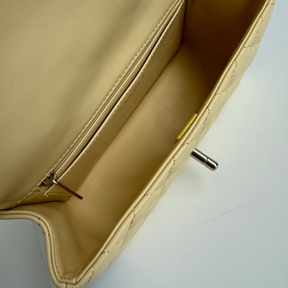 Ch*el mini classic handbag with top handle