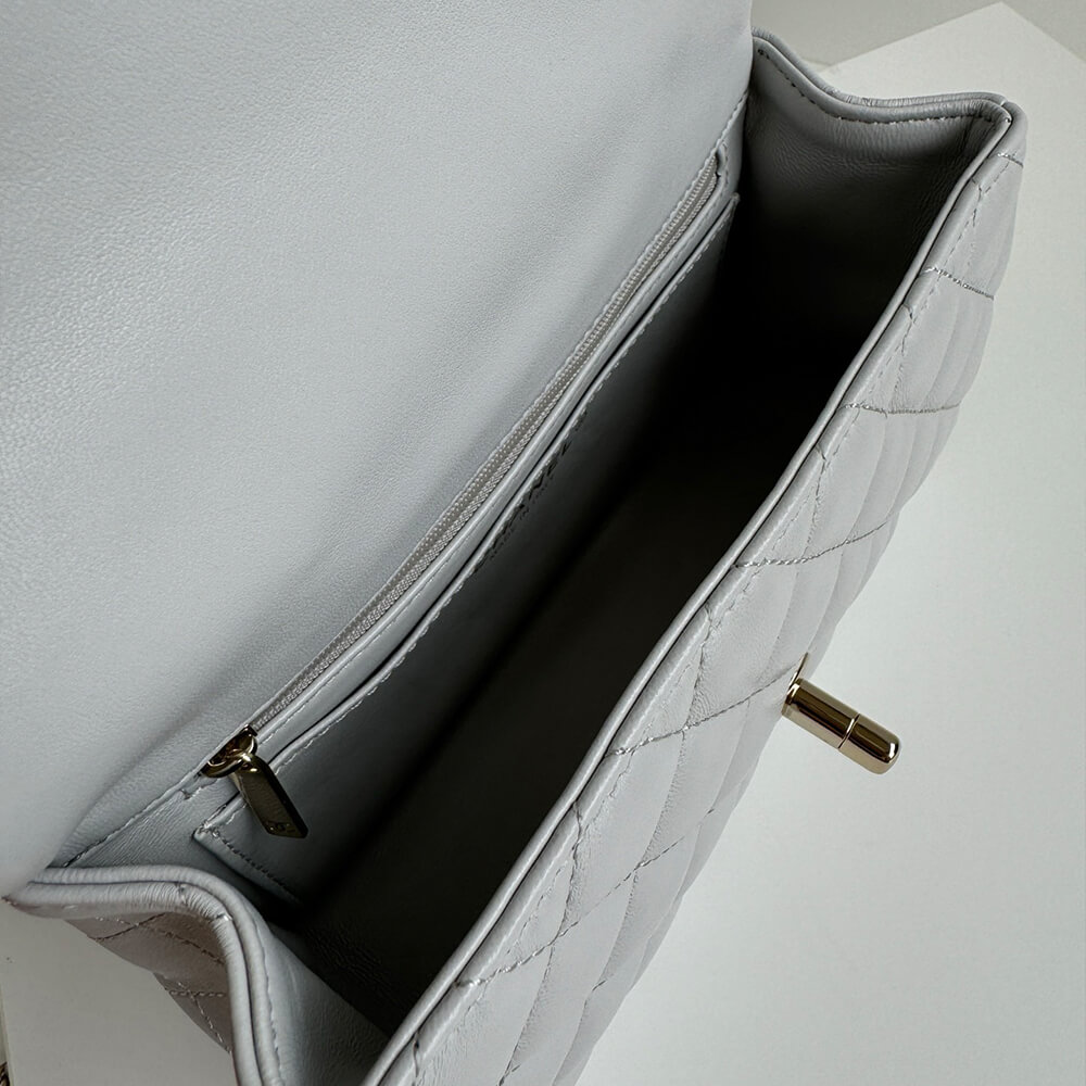 Ch*el mini classic handbag with top handle